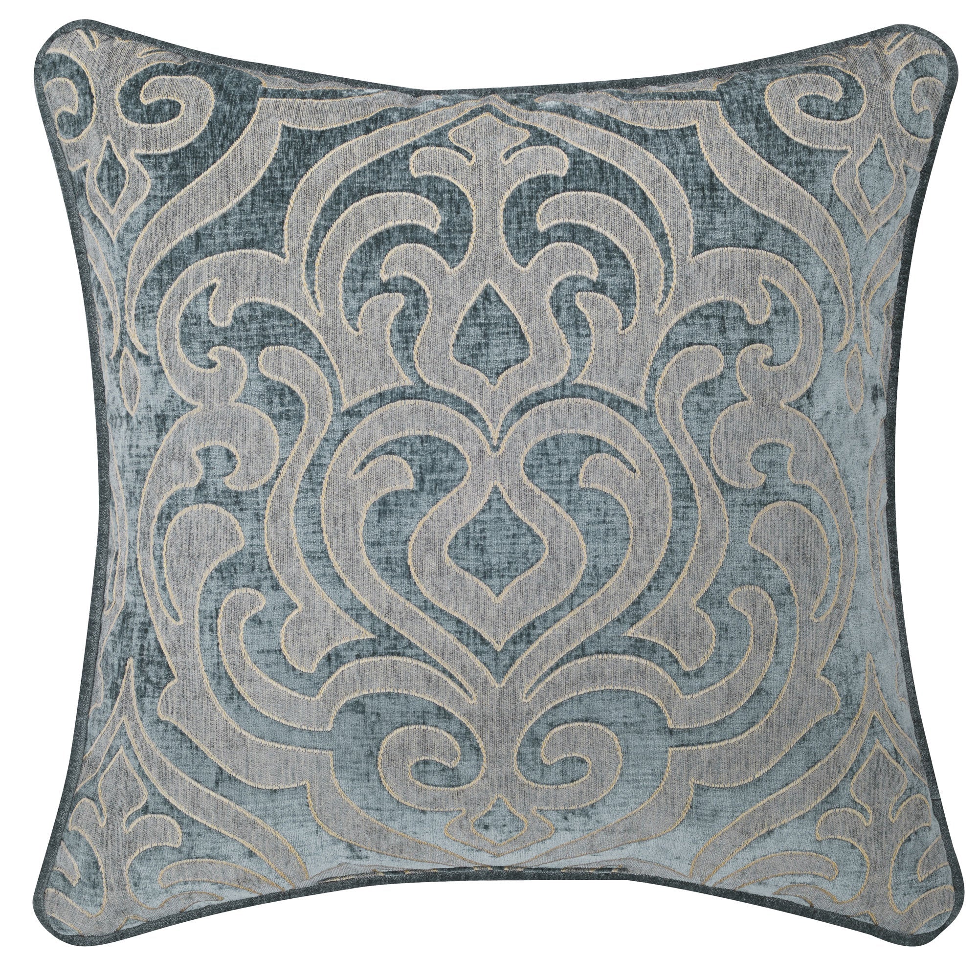 Sicily Teal 20" Square Decorative Throw Pillow By J Queen New York