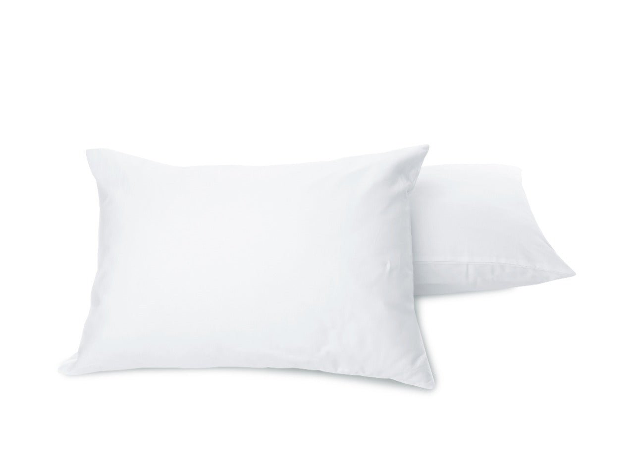 SSQUZA Egyptian Cotton Sheets Queen Pillowcase Set | 400 Thread Count | 100% Pure Cotton | White