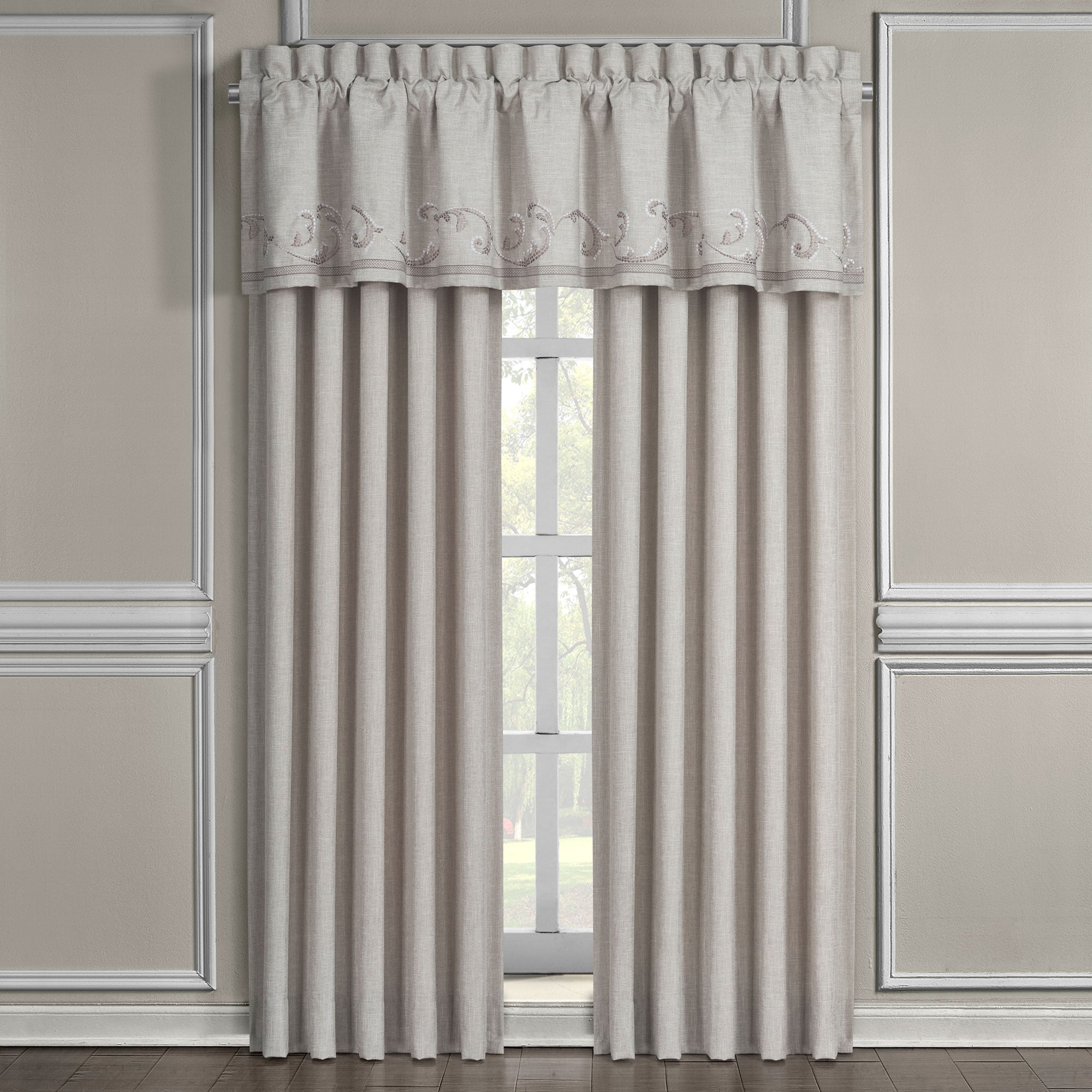 Angeline Window Straight Valance | 100% Polyester by J.Queen New York