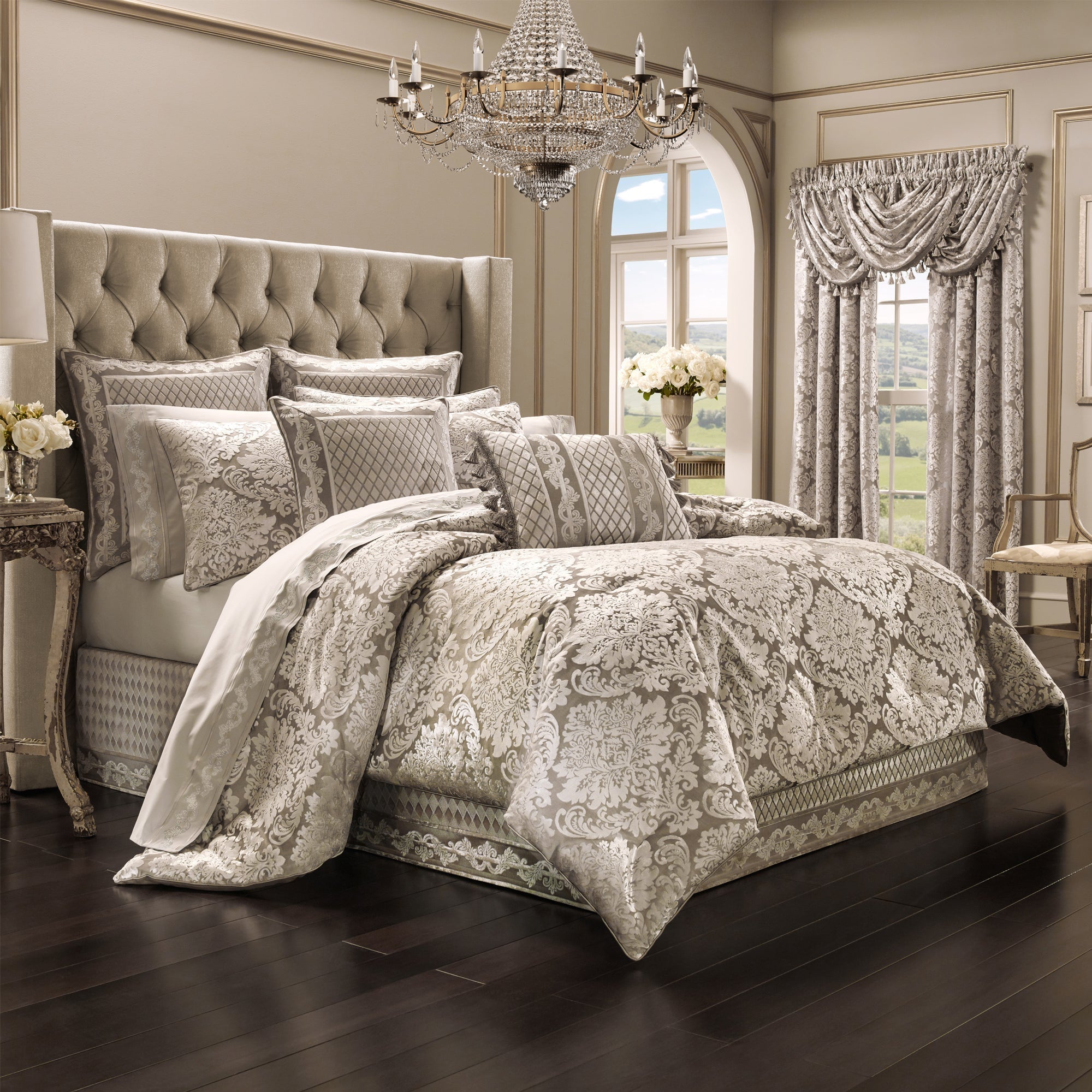 Bel Air Sand 4-Piece Comforter Set | 100% Polyester by J.Queen New York