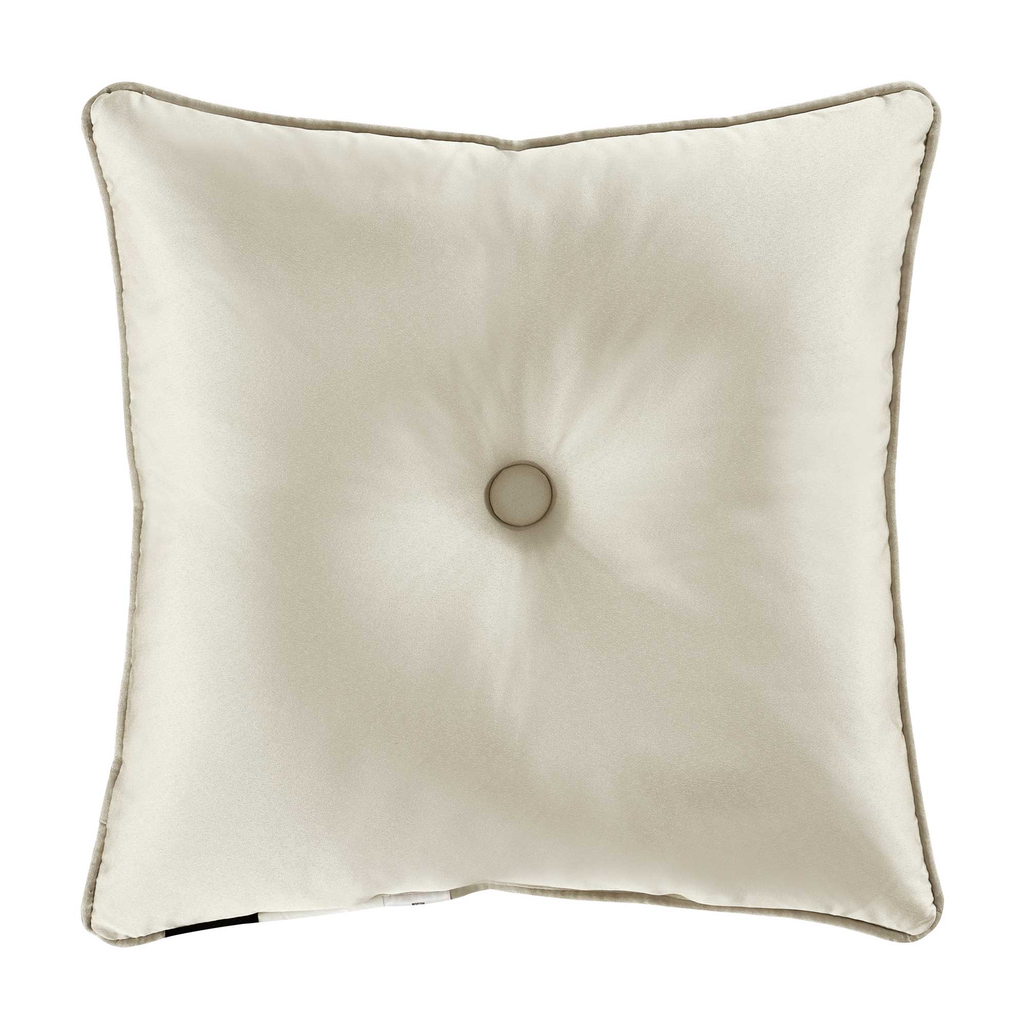 Belgium 18" Square Embellished Decorative Throw Pillow in Champagne by J.Queen New York