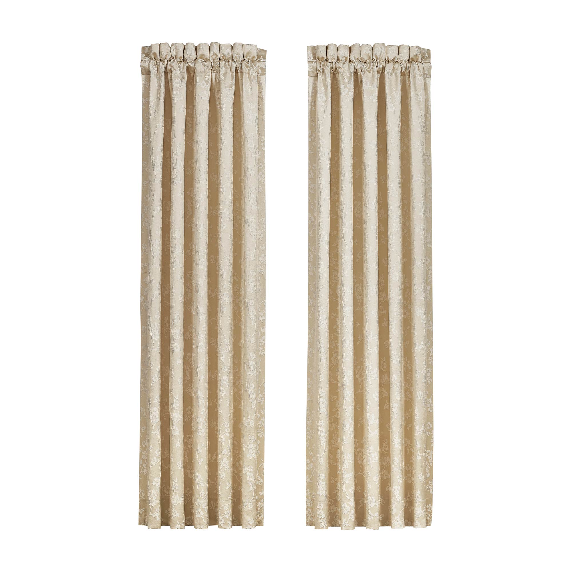 Blossom 84" Window Panel Pair in Ivory | Satin by J.Queen New York