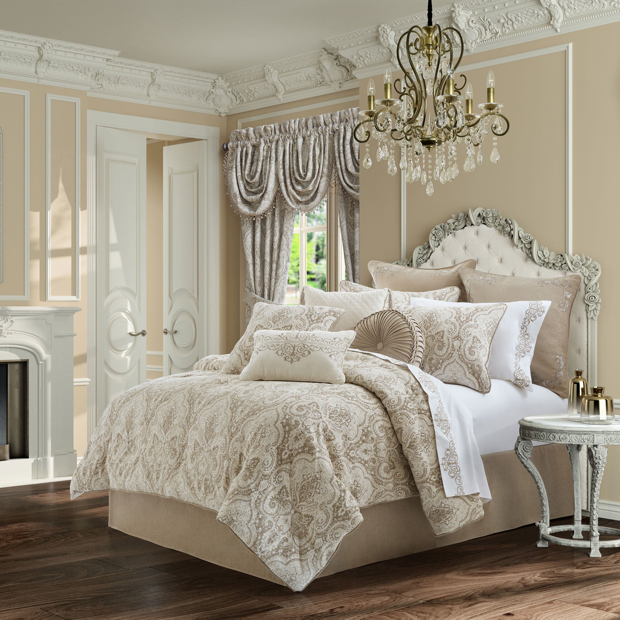 Braelynn 4 Piece Comforter Set in Sand by J.Queen New York