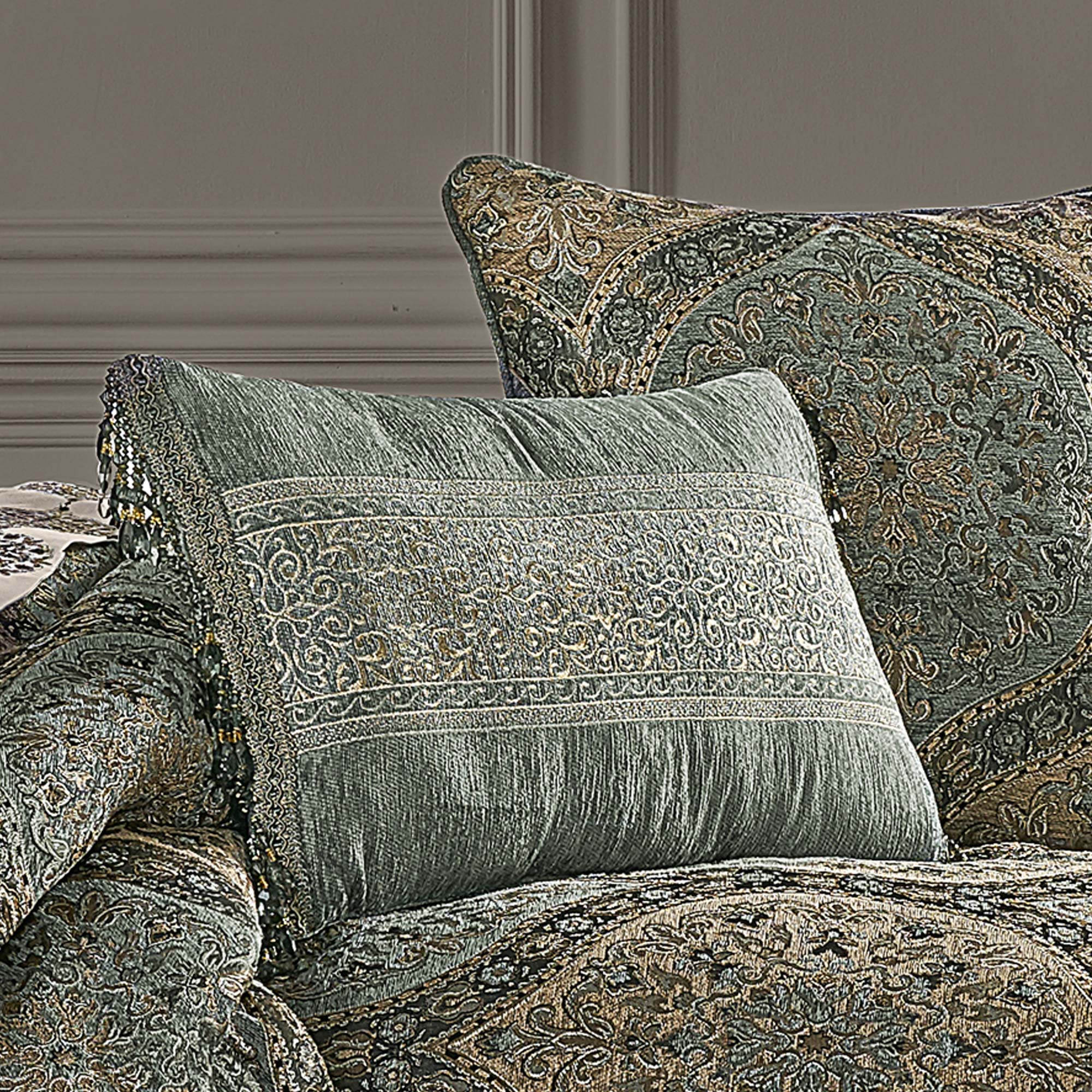 Dorset Boudoir Decorative Throw Pillow in Spa by J.Queen New York