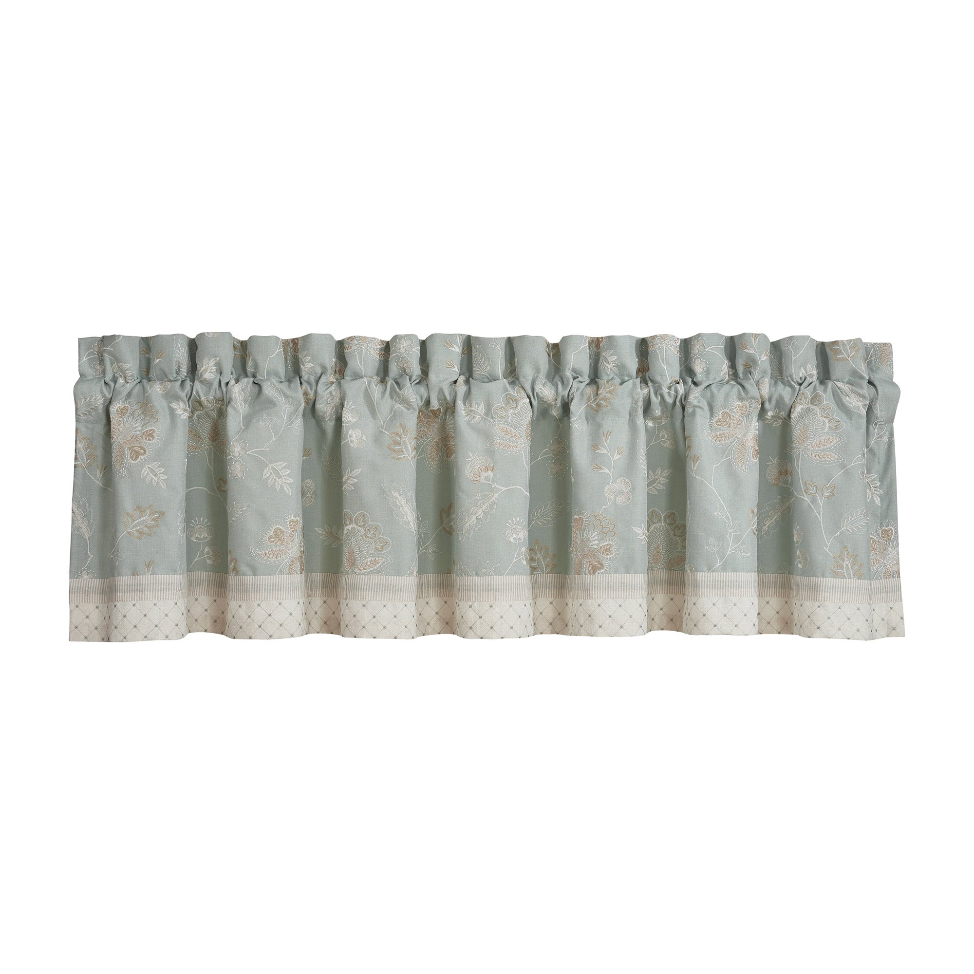 Garden View Window Straight Valance in Spa by J.Queen New York