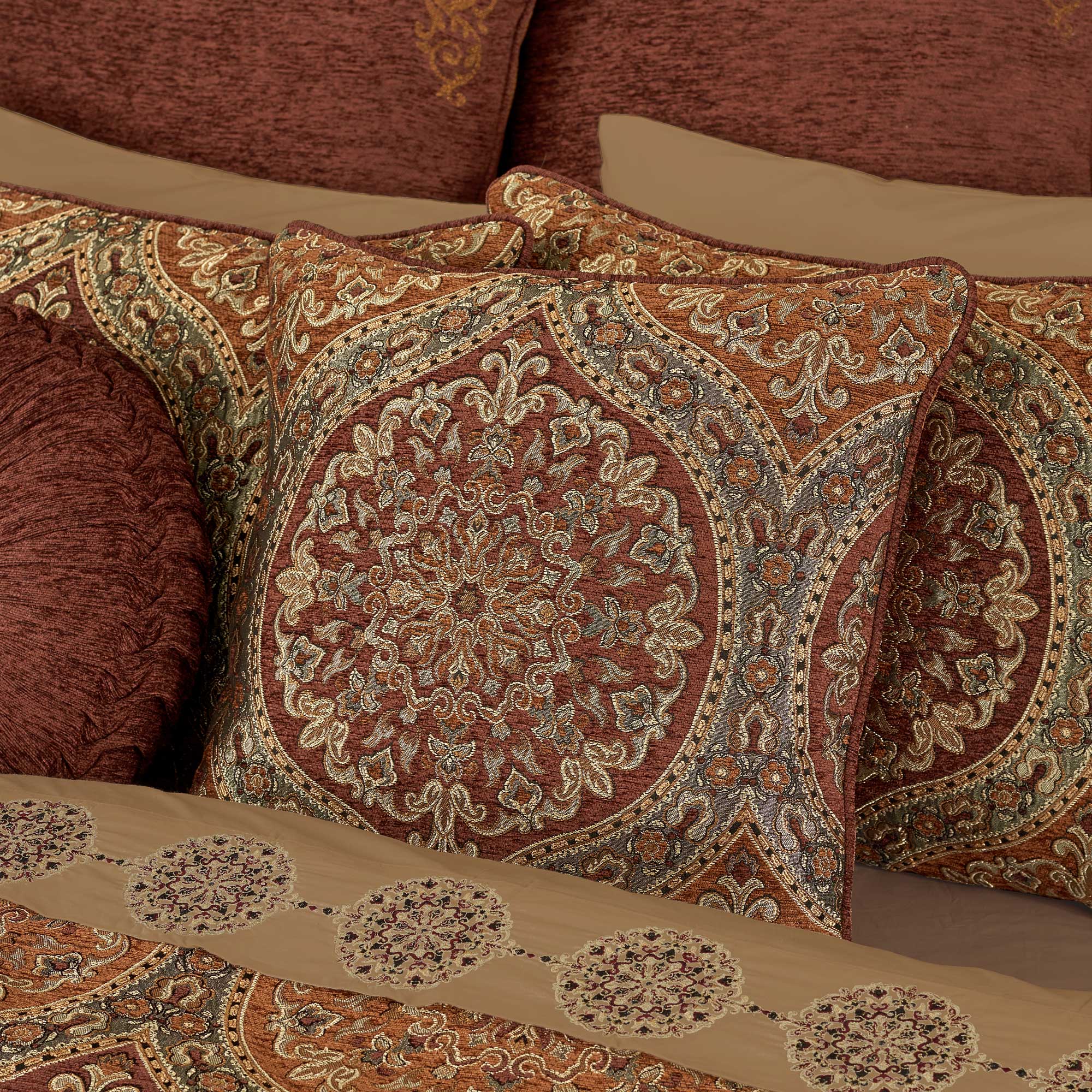 Harvest Moon 20" Square Decorative Throw Pillow by J.Queen New York