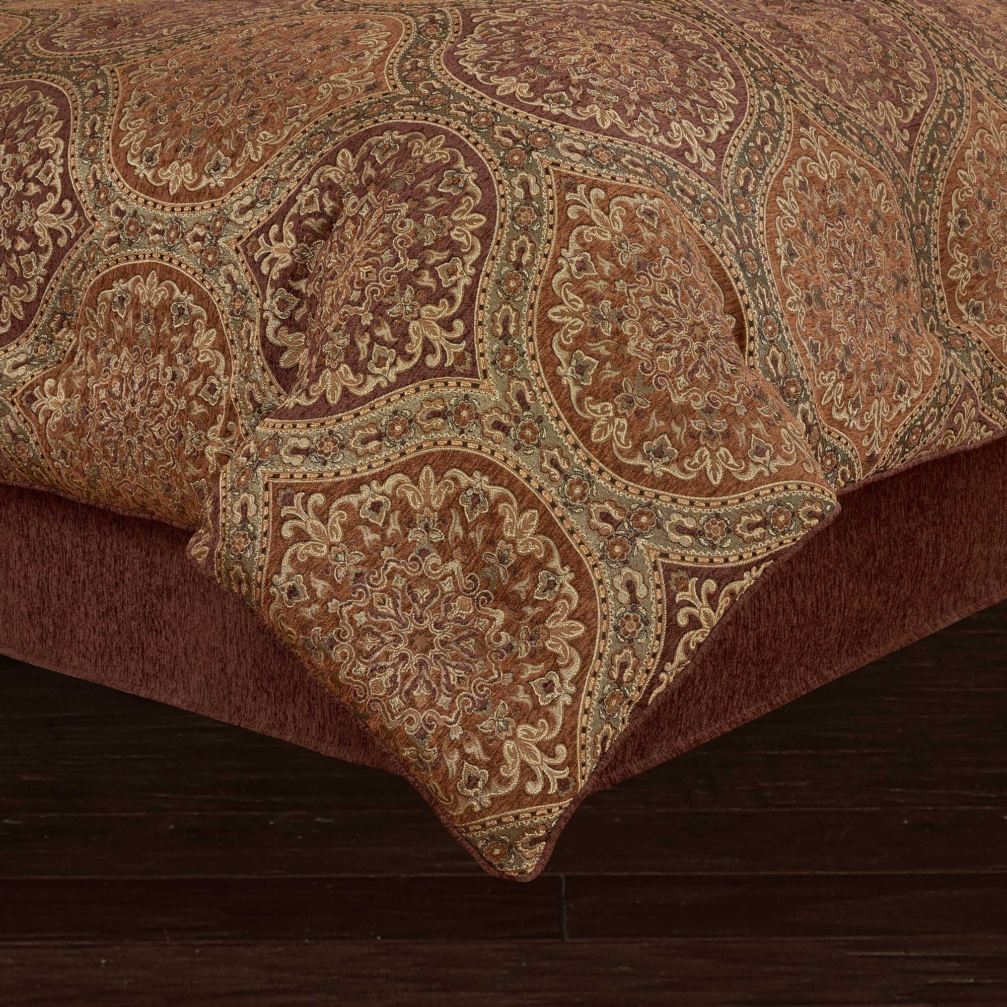 Harvest Moon 4 Piece Comforter Set Burgundy by J.Queen New York