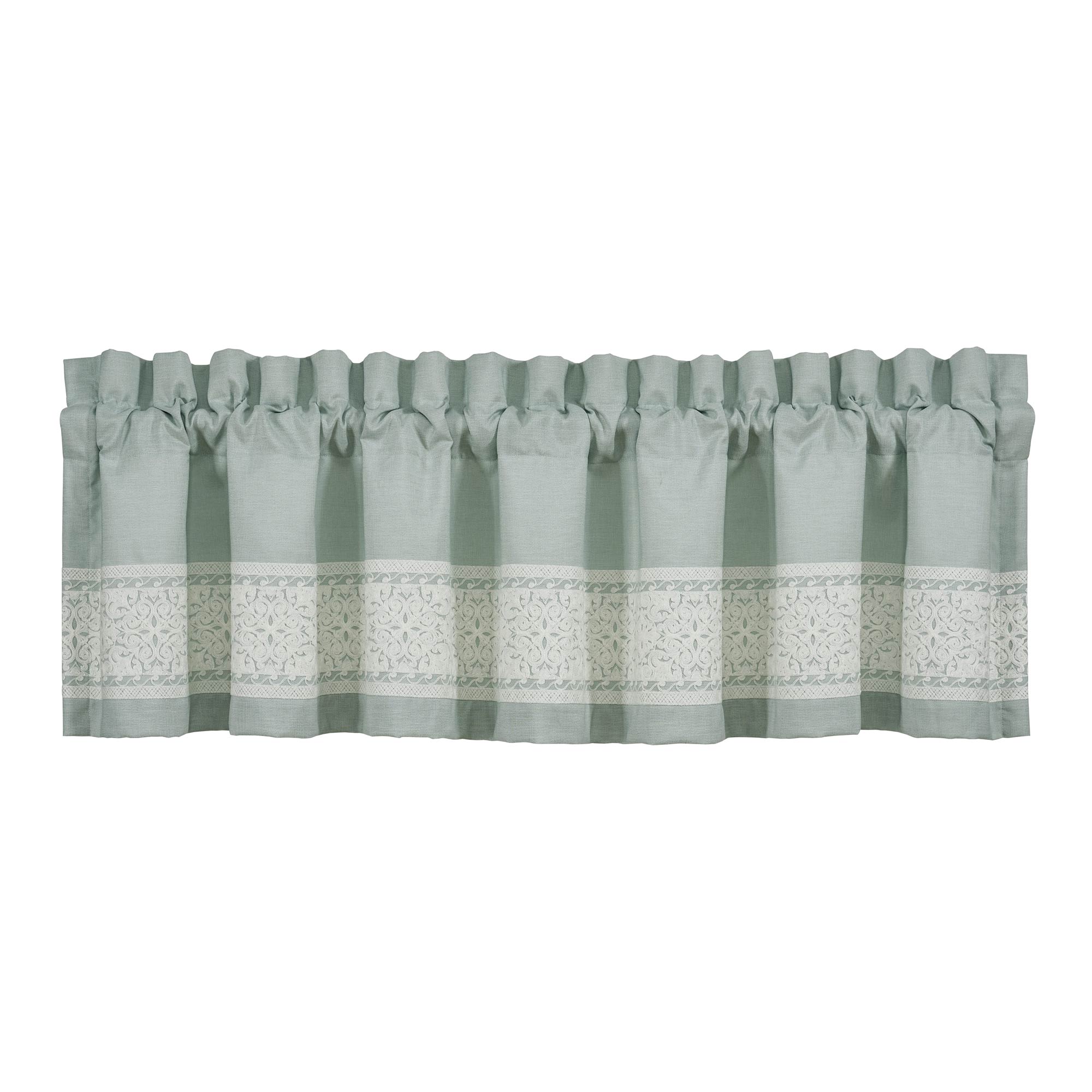 Patricia Window Straight Valance in Spa by J.Queen New York