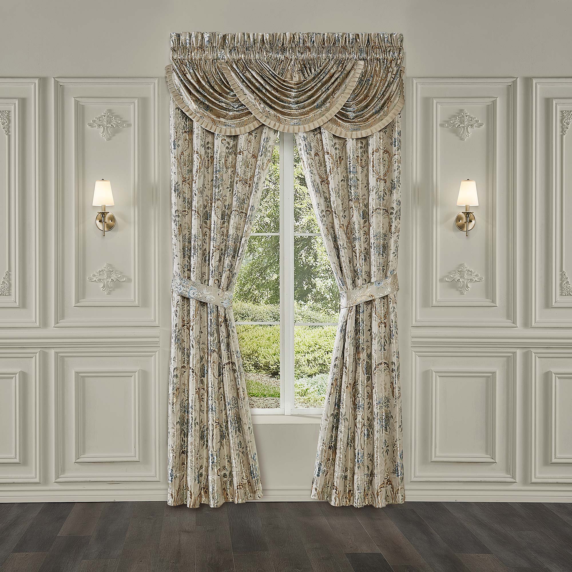 Jacqueline 84" Window Panel Pair in Ivory by J.Queen New York