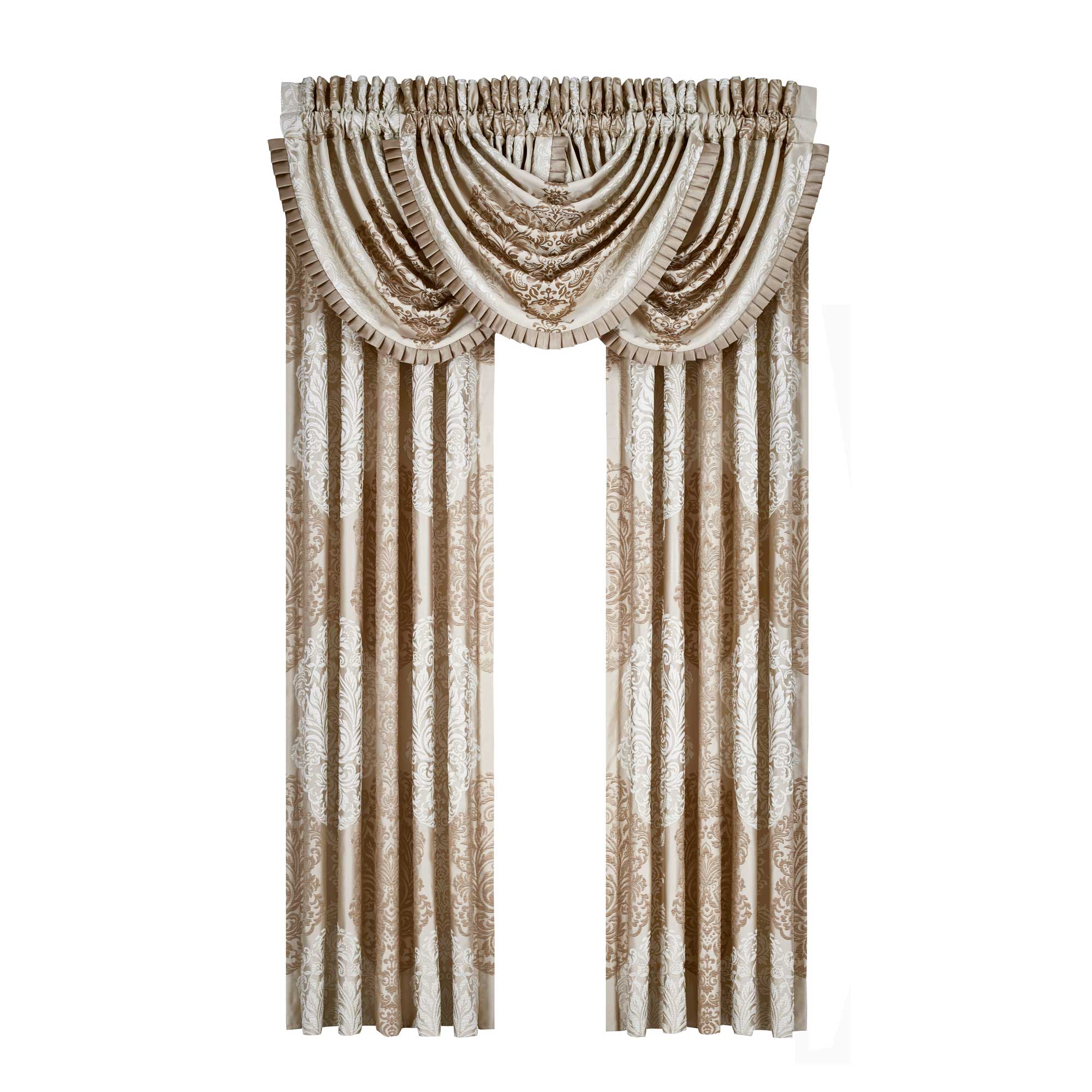 La Scala 95" Window Panel Pair in Gold by J.Queen New York