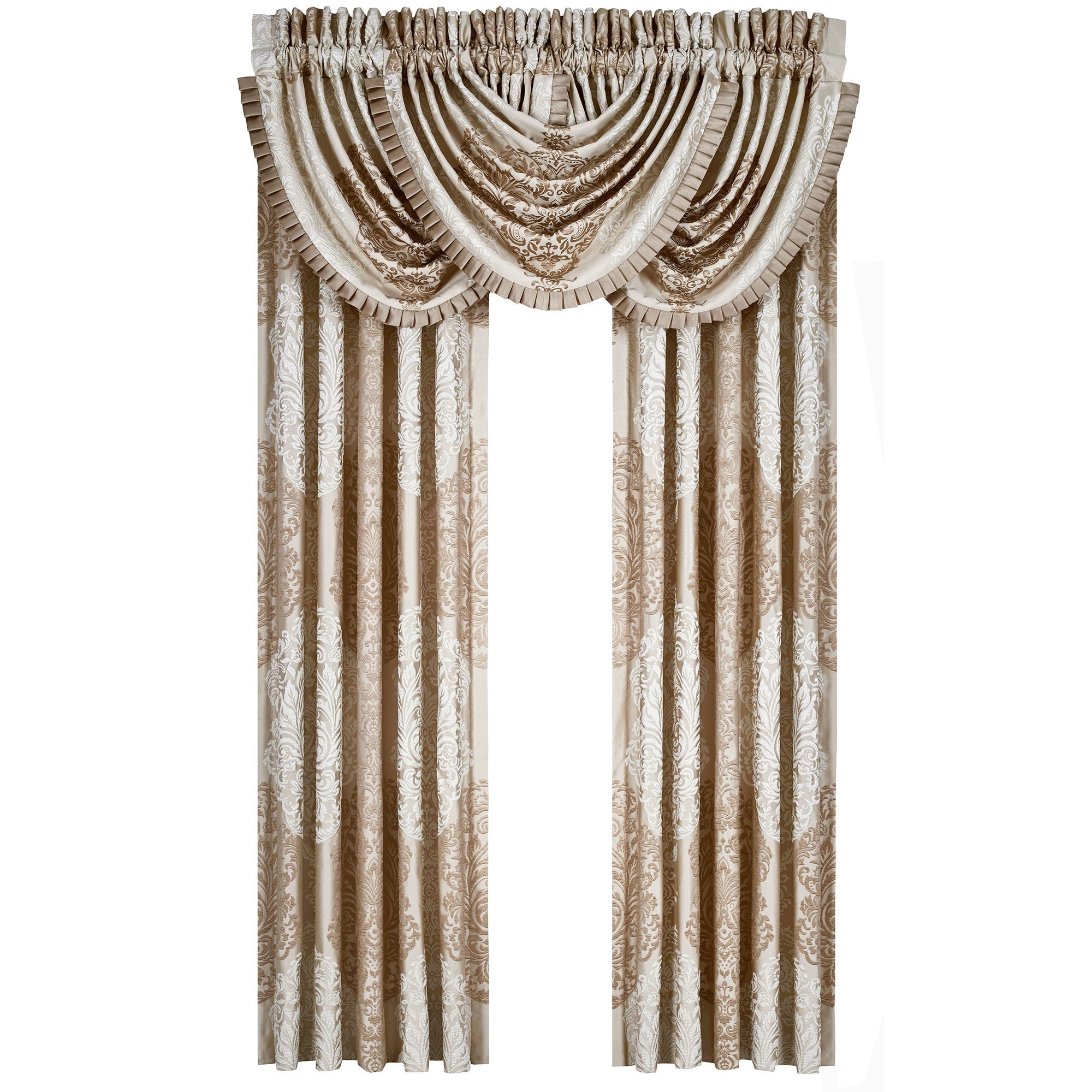 La Scala Gold Waterfall Valance | 100% Polyester by J.Queen New York