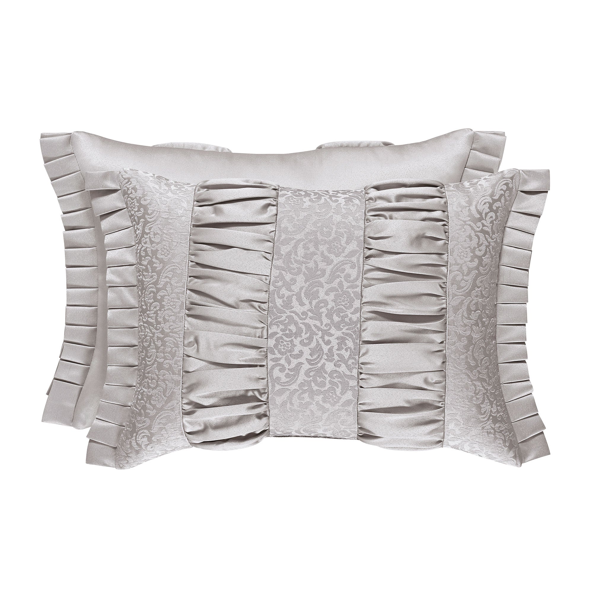 La Scala Silver Boudoir Decorative Throw Pillow By J.Queen New York