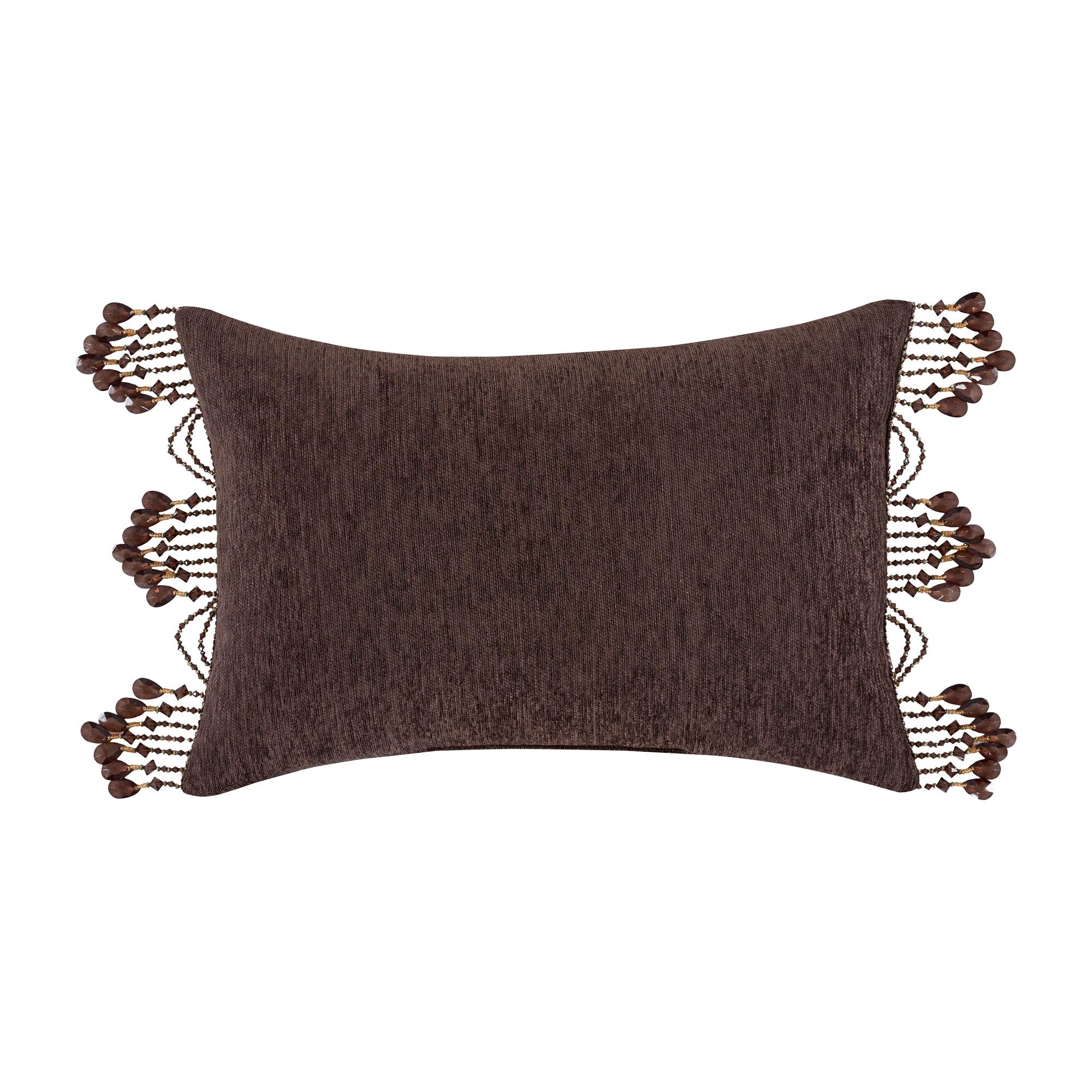 Mahogany Boudoir Decorative Throw Pillow in Chocolate by J.Queen New York