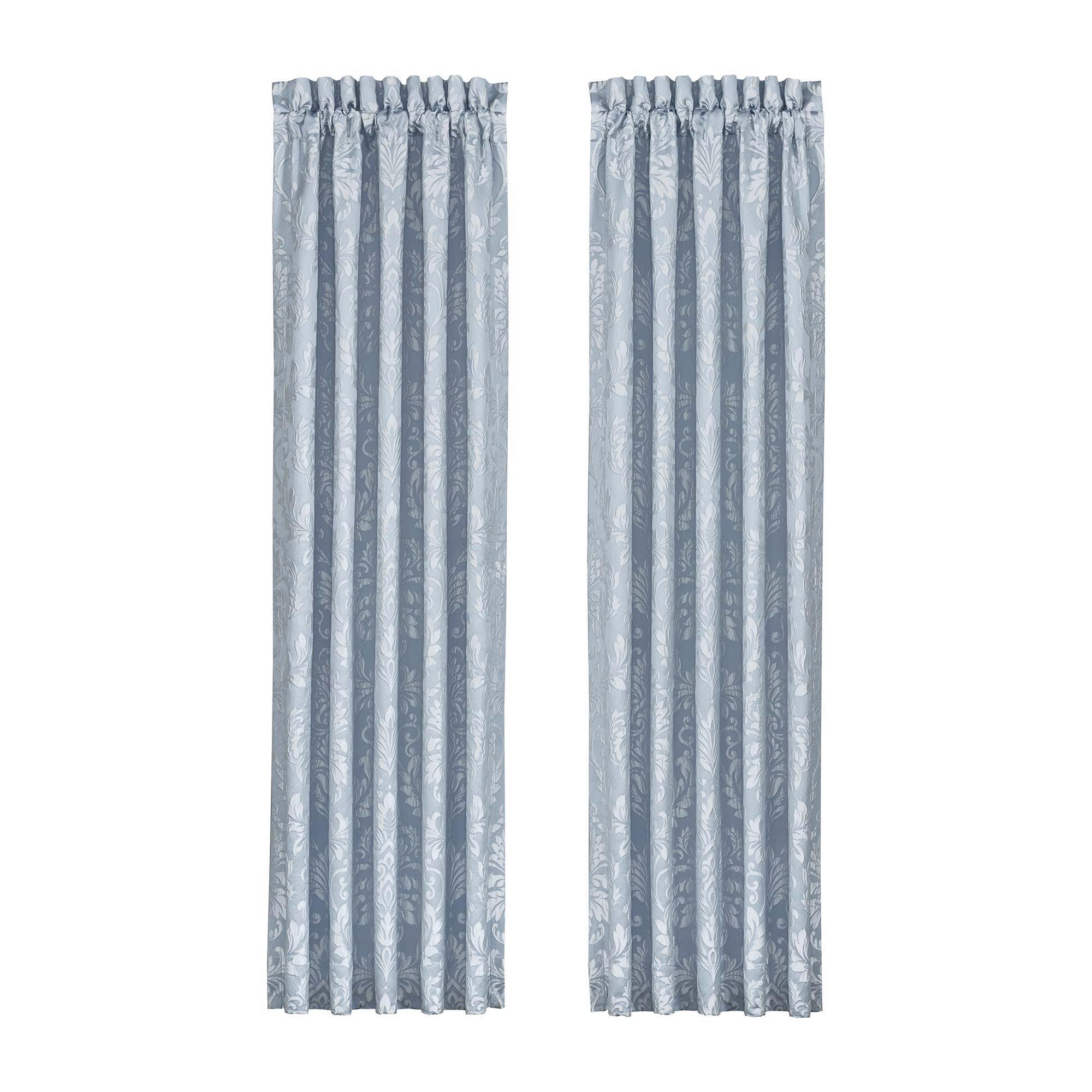 Malita 84" Window Panel Pair in Powder Blue | 100% Polyester by J.Queen New York