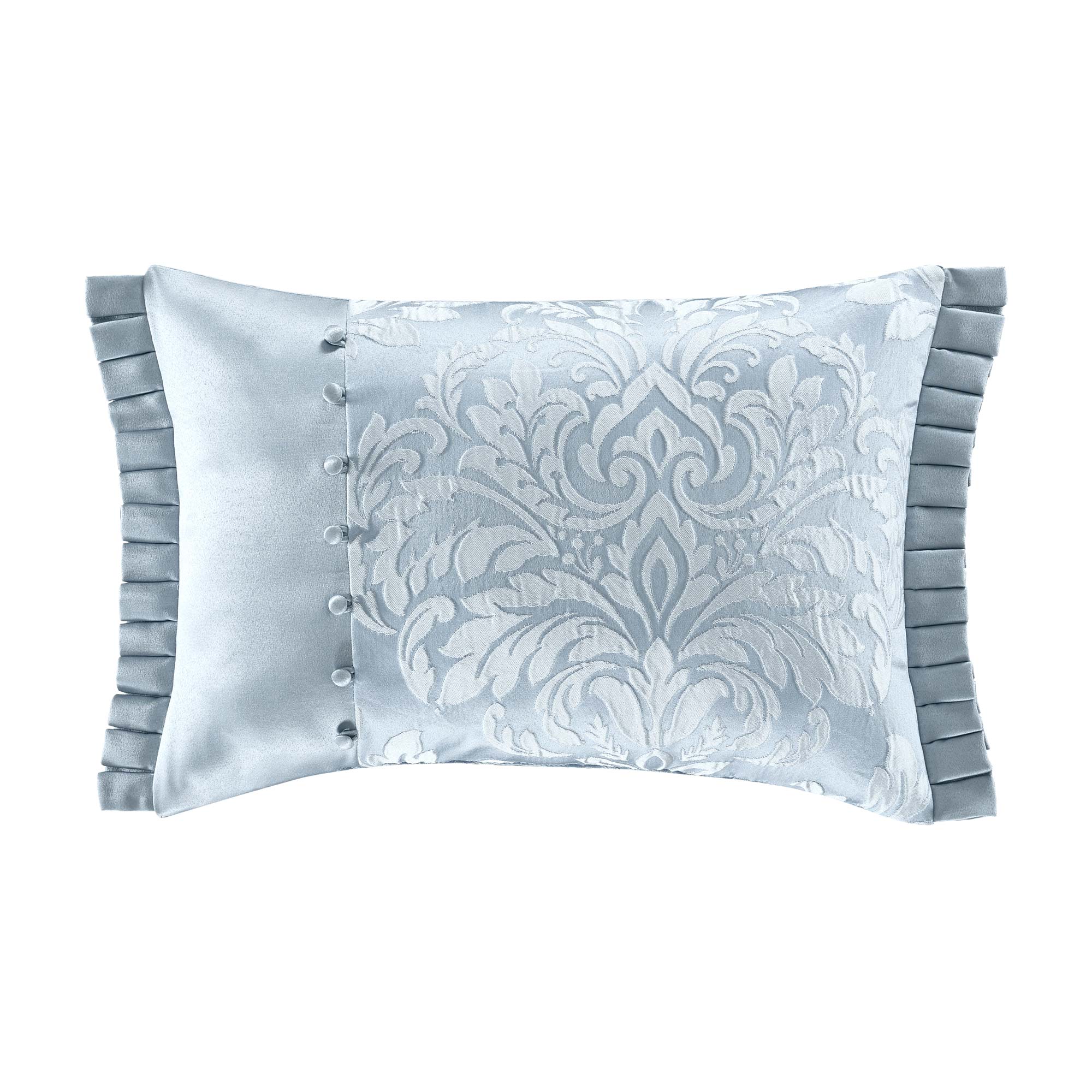 Malita Boudoir Decorative Throw Pillow in Powder Blue | Satin by J.Queen New York