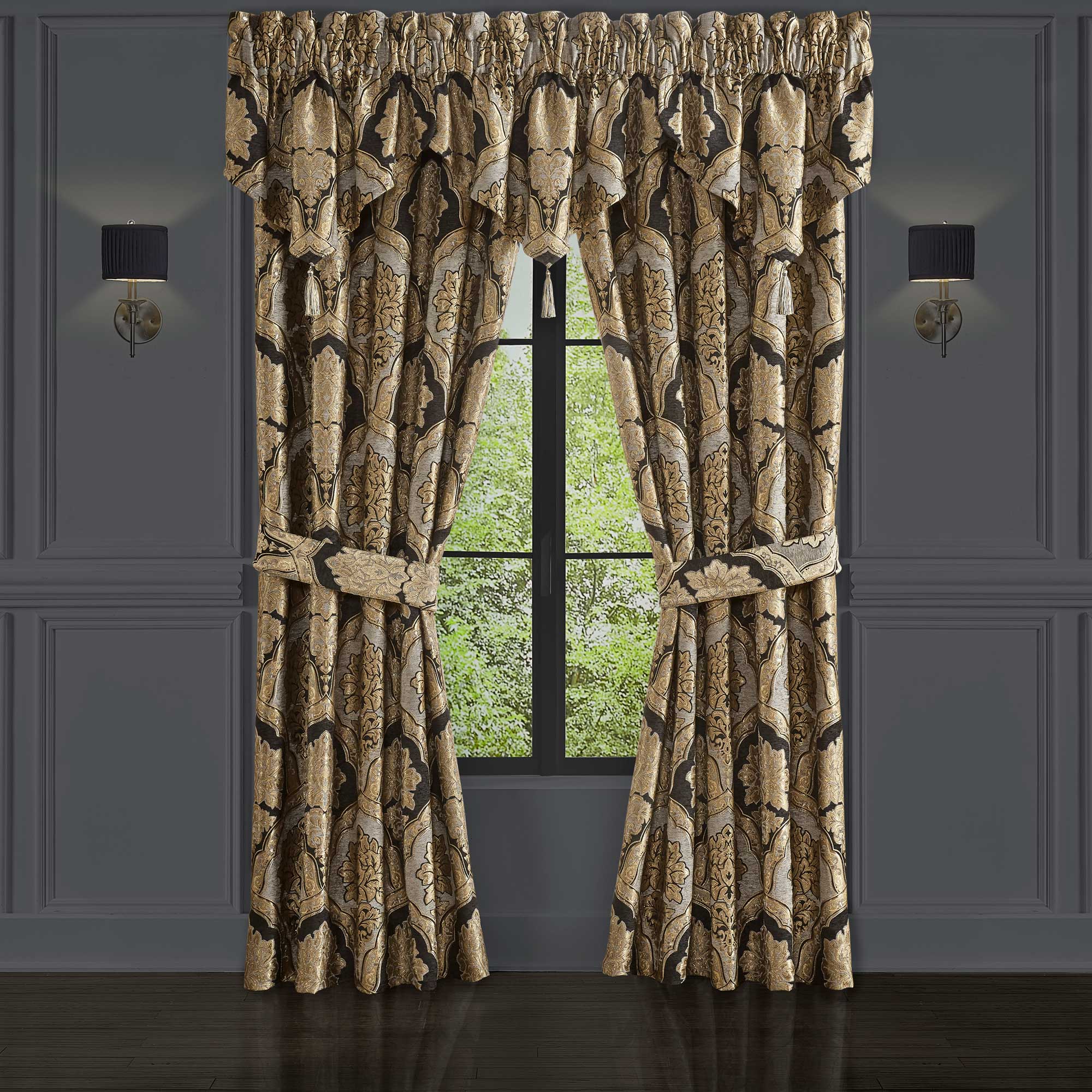 Melina Window Ascot Valance | 100% Polyester by J.Queen New York