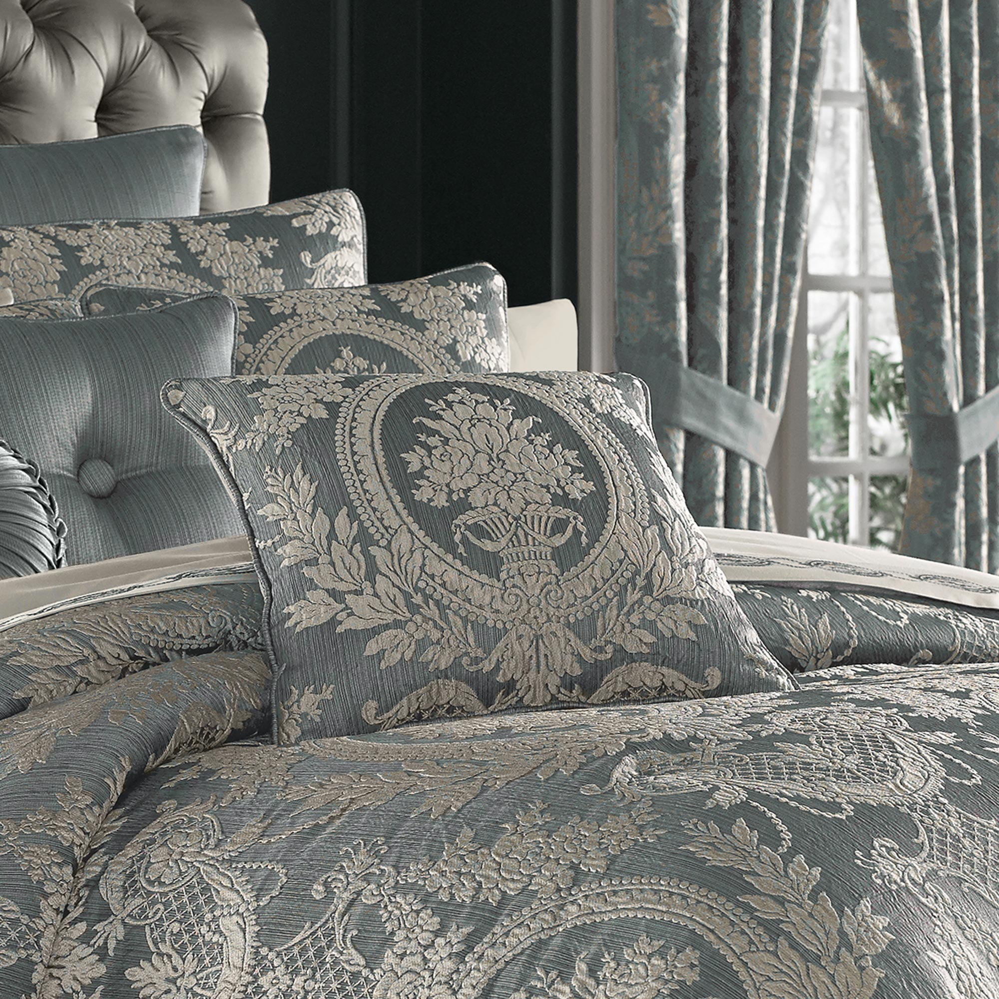 Nicolette 18" Square Decorative Throw Pillow by J Queen New york