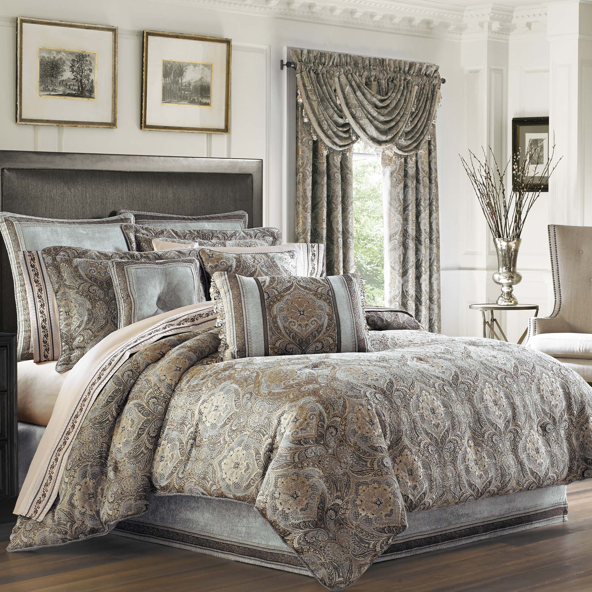 Provence Stone 4-Piece Comforter Set | 100% Polyester by J.Queen New York