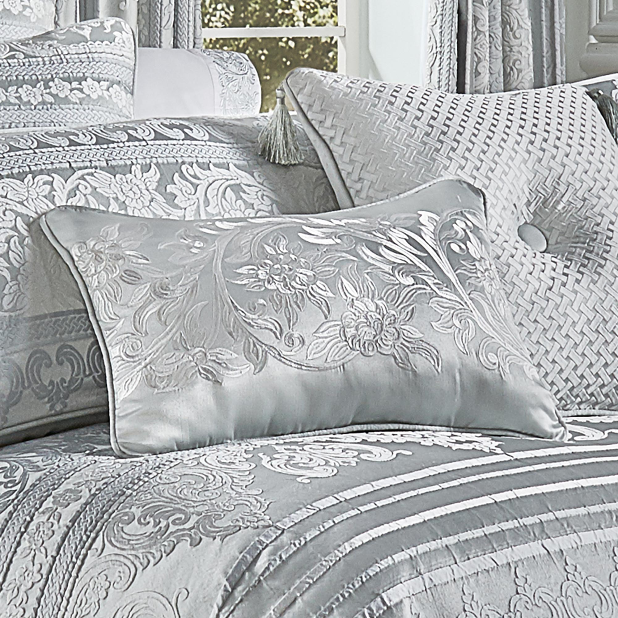 Riverside Boudoir Decorative Throw Pillow in Spa by J.Queen New York