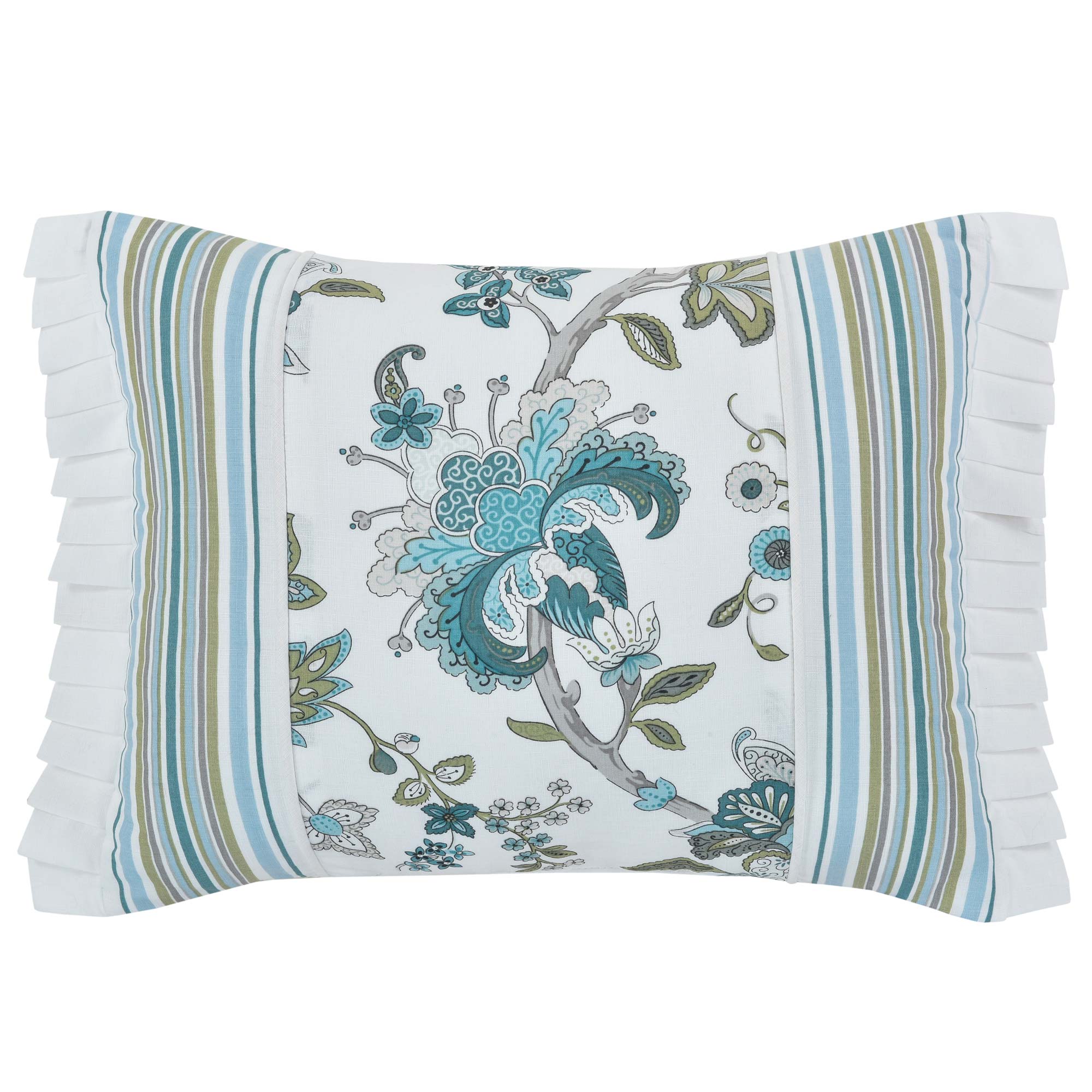 Rosanna Boudoir Decorative Throw Pillow Teal by J.Queen New York