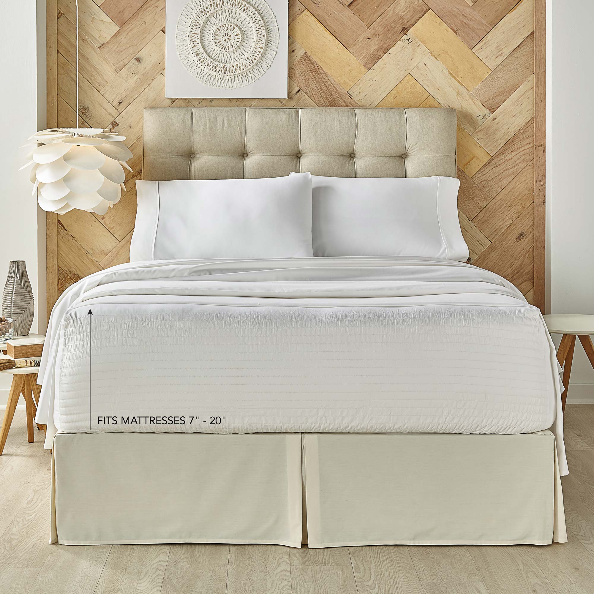 Royal Fit - 1000 Thread Count 100% Egyptian Queen 4 Piece Sheet Set White by J.Queen New York