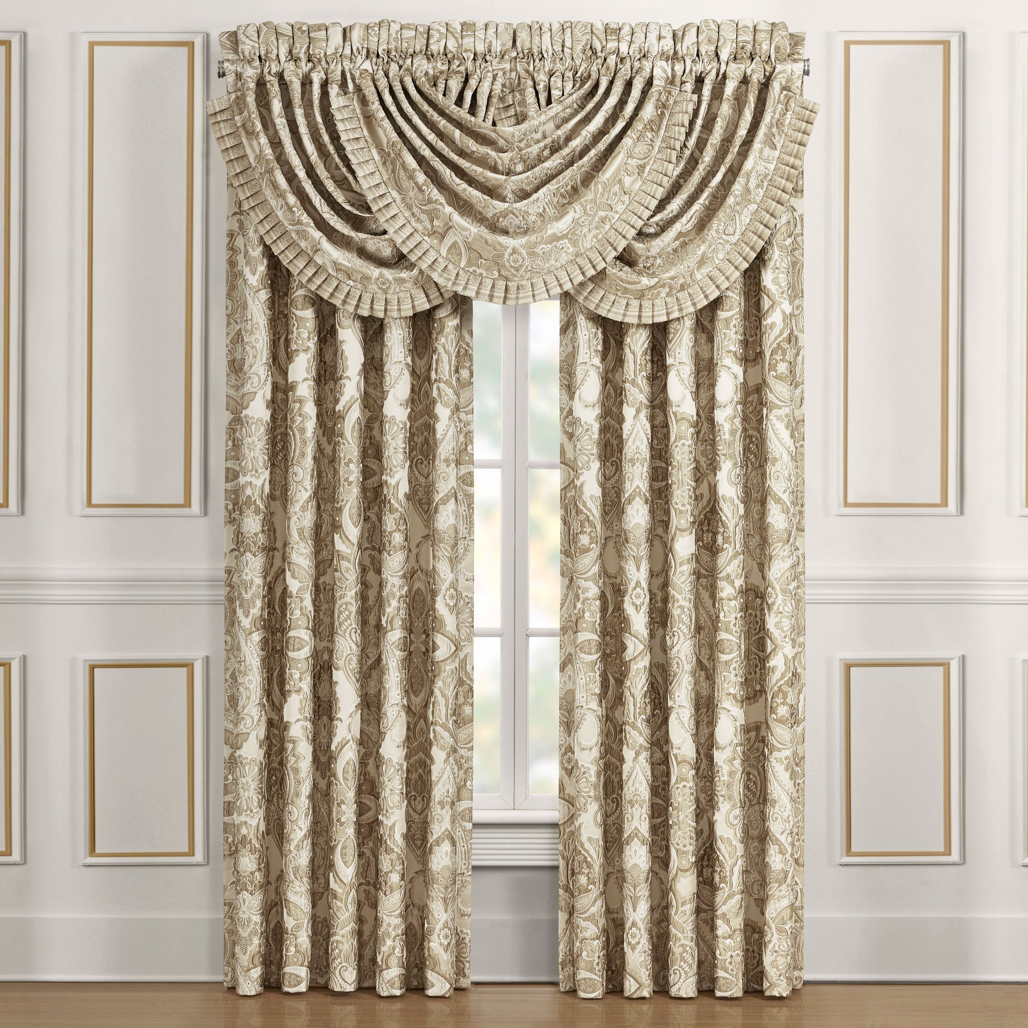 Sandstone 84" Window Panel Pair in Beige by J.Queen New York