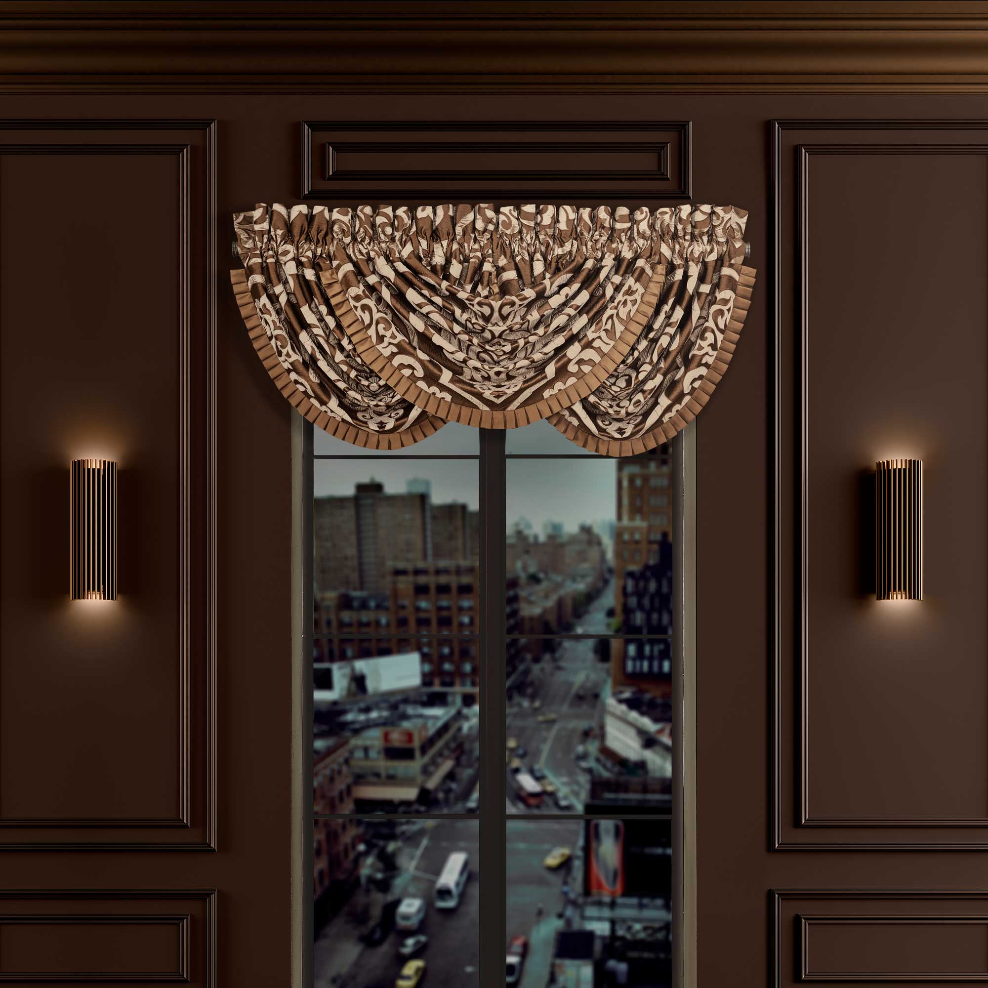 Surano Window Waterfall Valance by J.Queen New York