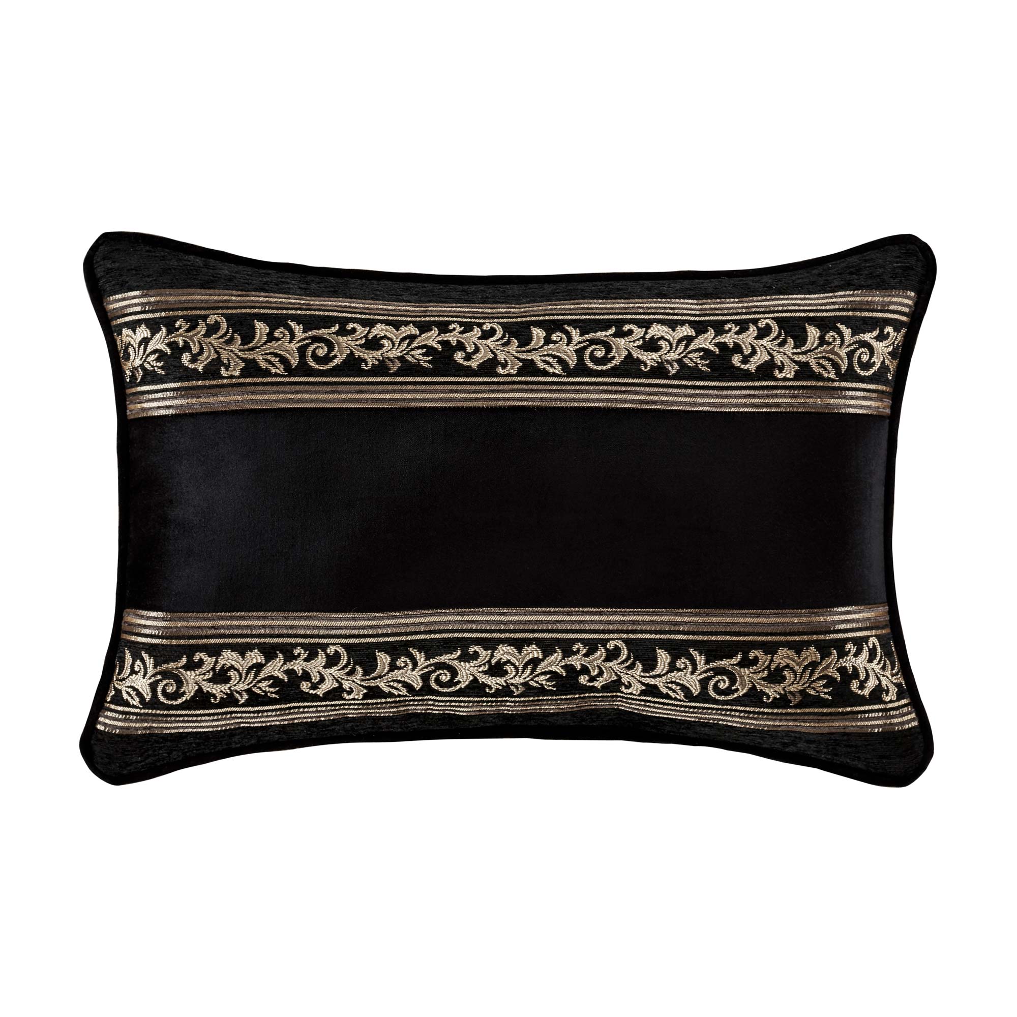 Windham Boudoir Decorative Throw Pillow in Black by J.Queen New York